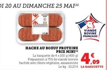 Haché au Boeuf Protéine