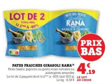 Pâtes Fraîches Girasoli Rana