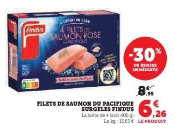 Filets de Saumon du Pacifique Surgelés Findus