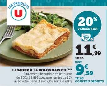 Lasagne à la Bolognaise U