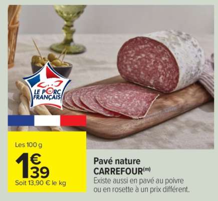 Pavé nature CARREFOUR
