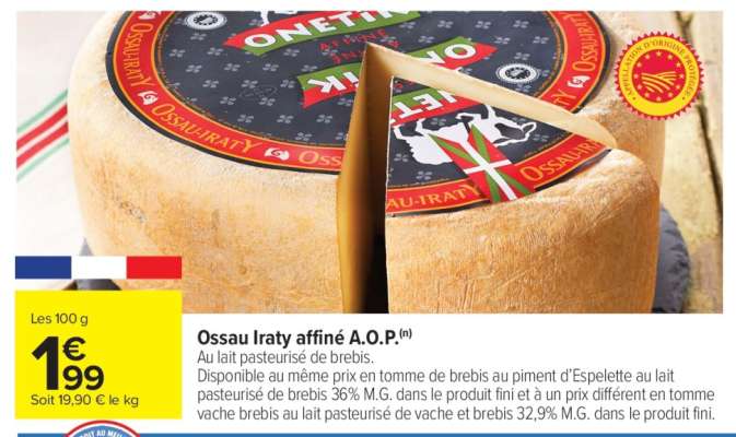Ossau Iraty affiné A.O.P.