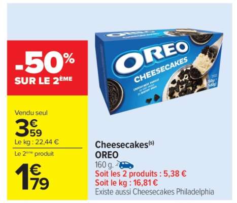 CHEESECAKES ORÉO