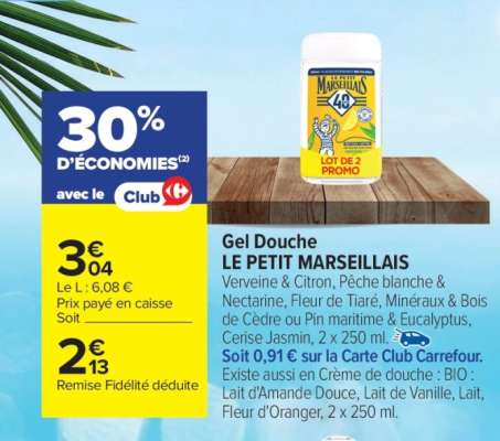 Gel Douche Le Petit Marseillais