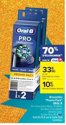 Brossettes «Promo pack» ORAL B