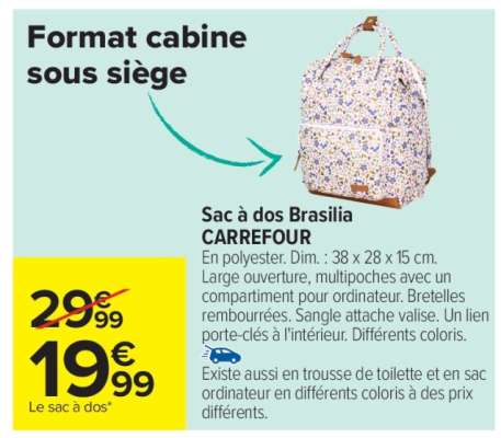 Sac à dos Brasilia CARREFOUR