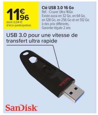 Clé USB 3.0 16 Go