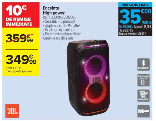 Enceinte high power