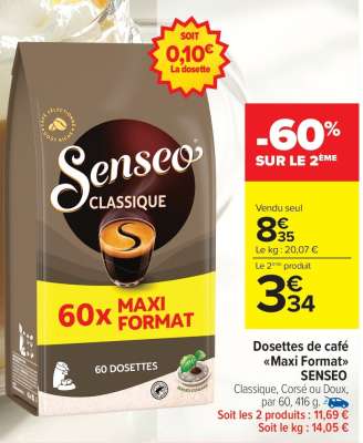 Dosettes de café «Maxi Format» SENSEO