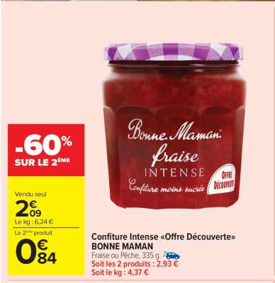 Confiture Intense "Offre Découverte" BONNE MAMAN