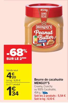 Beurre de Cacahuète 'Menguy's'
