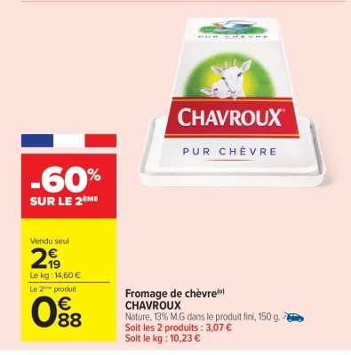 Fromage De Chèvre Chavroux