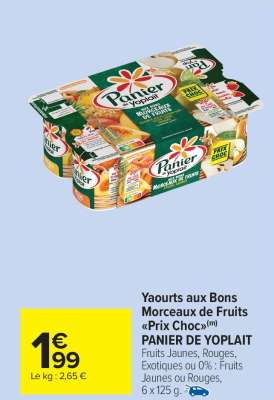 Panier De Yoplait