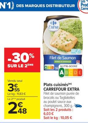 Plats cuisinés CARREFOUR EXTRA