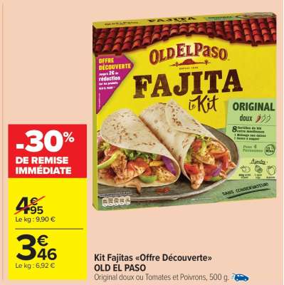 Kit Fajitas «Offre Découverte» OLD EL PASO