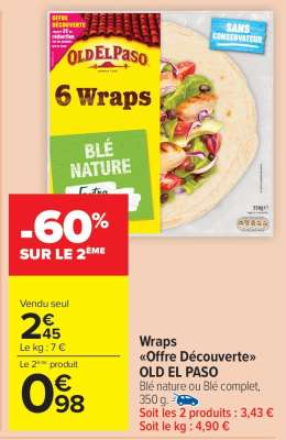 Wraps "Offre Découverte" OLD EL PASO