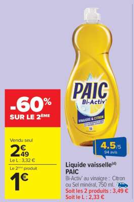 LIQUIDE VAISSELLE “PAIC”