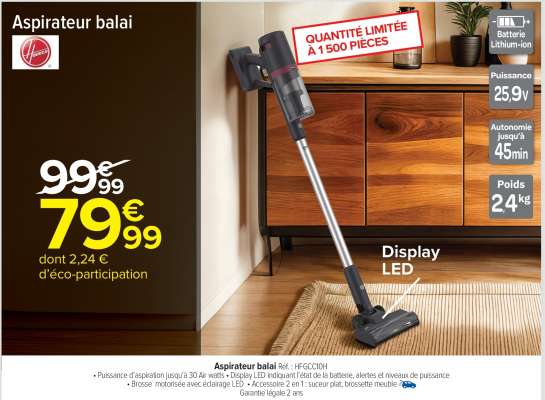 Aspirateur Balai