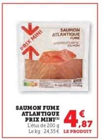 SAUMON FUME ATLANTIQUE PRIX MINI