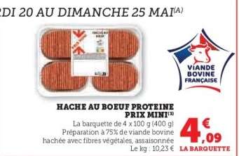 Haché au Boeuf Protéine