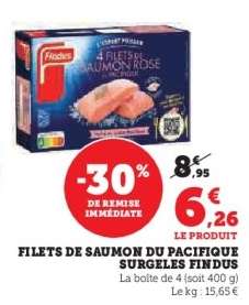 Filets de Saumon du Pacifique Surgelés Findus