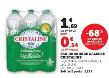 Eau de Source Gazeuse Cristaline