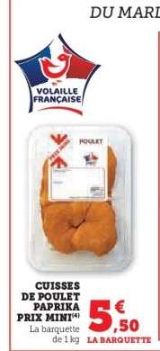 Cuisses de Poulet Paprika Prix Mini