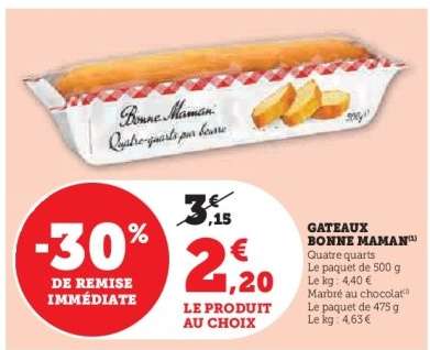 Gateaux Bonne Maman