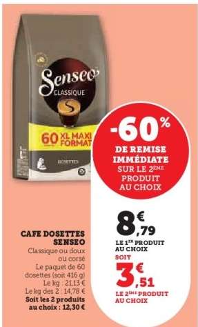 CAFE DOSETTES SENSEO