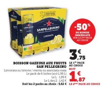Boisson gazeuse aux fruits San Pellegrino