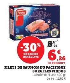 Filets de Saumon du Pacifique Surgelés Findus