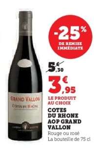 Cotes du Rhone AOP Grand Vallon