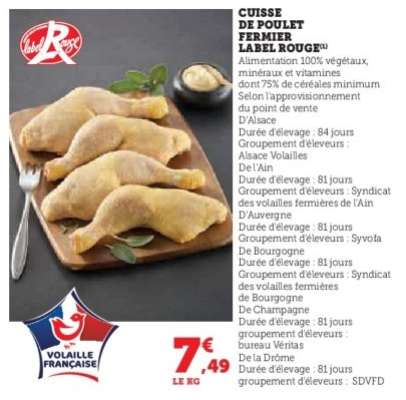 Cuisse de poulet Fermier Label Rouge