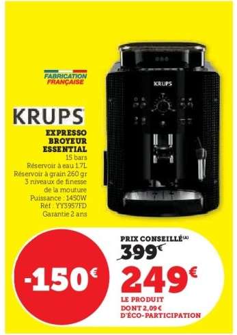 KRUPS Expresso Broyeur Essential