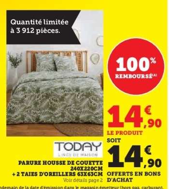 Parure housse de couette
