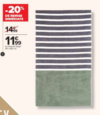 Le drap de plage
