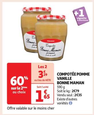 COMPOTÉE POMME VANILLE BONNE MAMAN