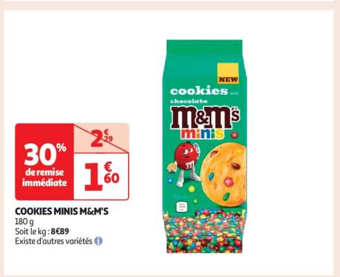 COOKIES MINIS M&M'S