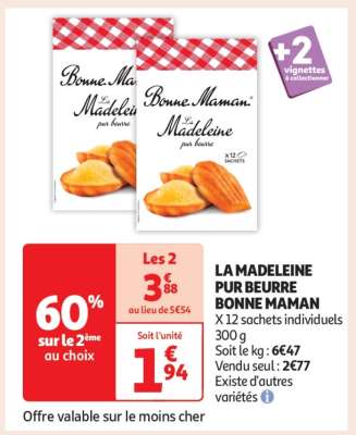 LA MADELEINE PUR BEURRE BONNE MAMAN