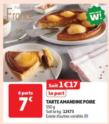 TARTE AMANDINE POIRE