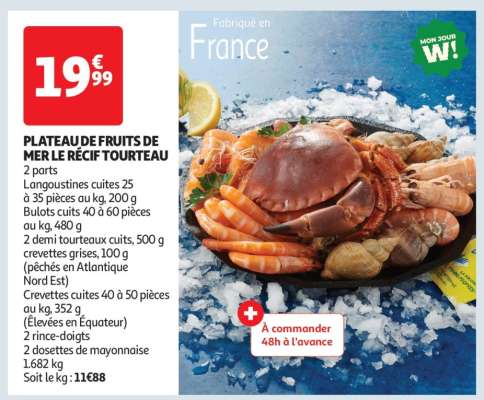 Plateau De Fruits De Mer Le Récif Tourteau