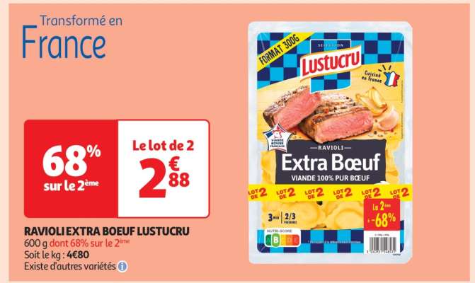 Ravioli Extra Boeuf Lustucru