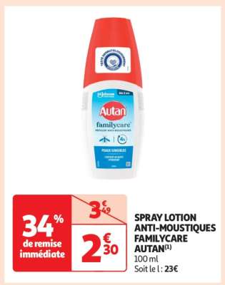 SPRAY LOTION ANTI-MOUSTIQUES FAMILYCARE AUTAN