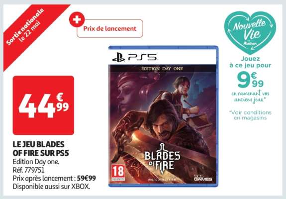 LE JEU BLADES OF FIRE SUR PS5