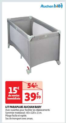 LIT PARAPLUIE AUCHAN BABY