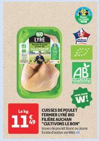 Cuisses de poulet fermier Lyré Bio