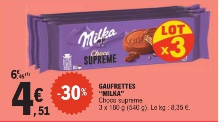 GAUFRETTES "MILKA"