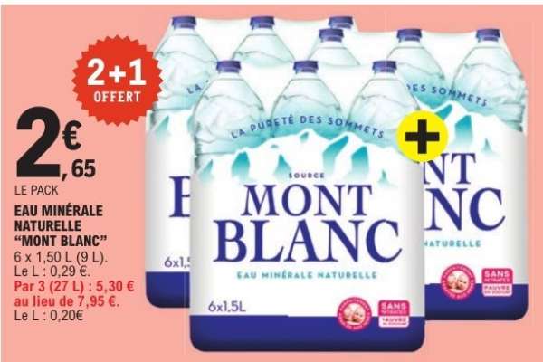 Eau Minérale Naturelle Mont Blanc