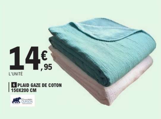 Plaid Gaze de Coton