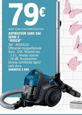 ASPIRATEUR SANS SAC SERIE 2 “BOSCH”